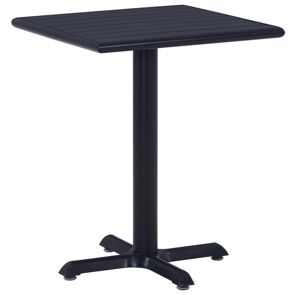 vidaXL Trädgårdsbord svart 60x60x75 cm