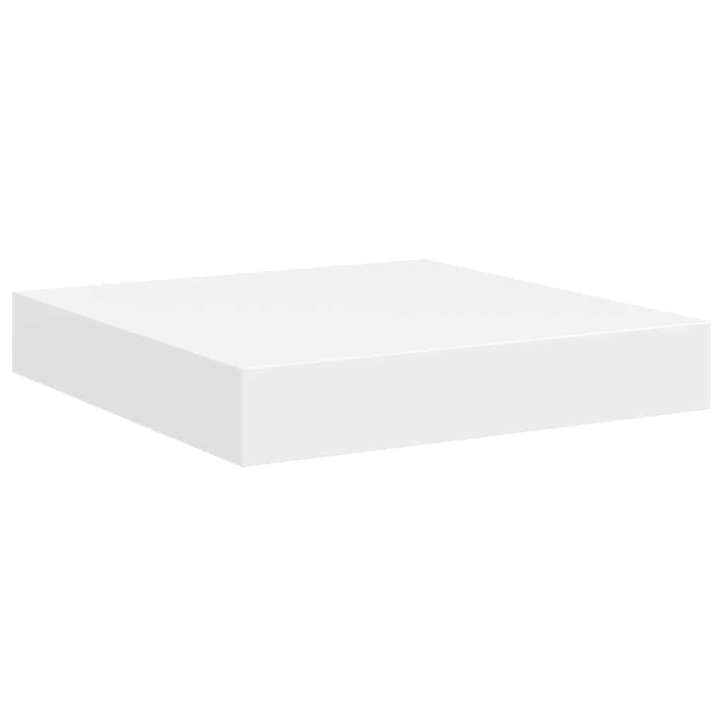 vidaXL Svävande vägghylla vit 23x23,5x3,8 cm MDF