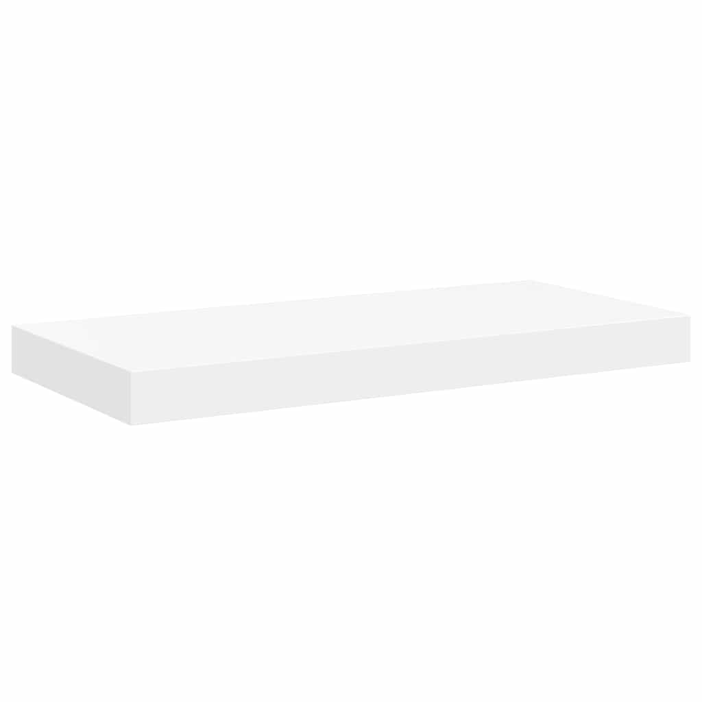 vidaXL Svävande vägghylla vit 50x23x3,8 cm MDF