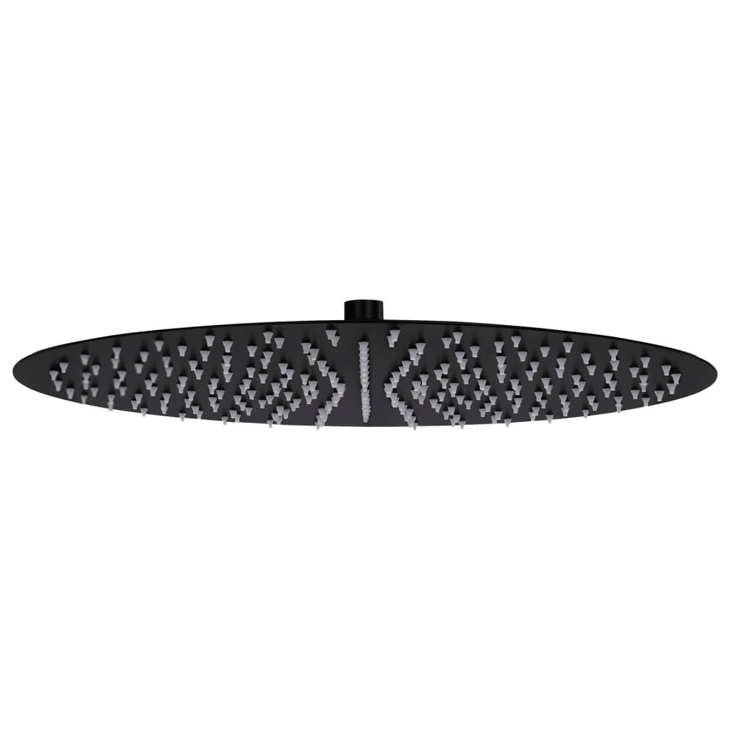 vidaXL Takduschhuvud rostfritt stål 40 cm rund