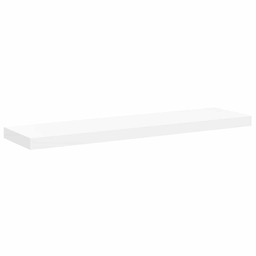 vidaXL Svävande vägghylla vit 90x23,5x3,8 cm MDF