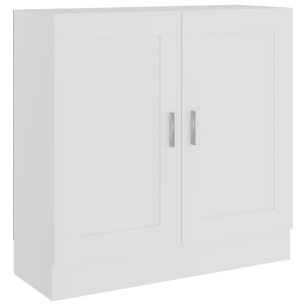 vidaXL Bokskåp vit 82,5x30,5x80 cm spånskiva