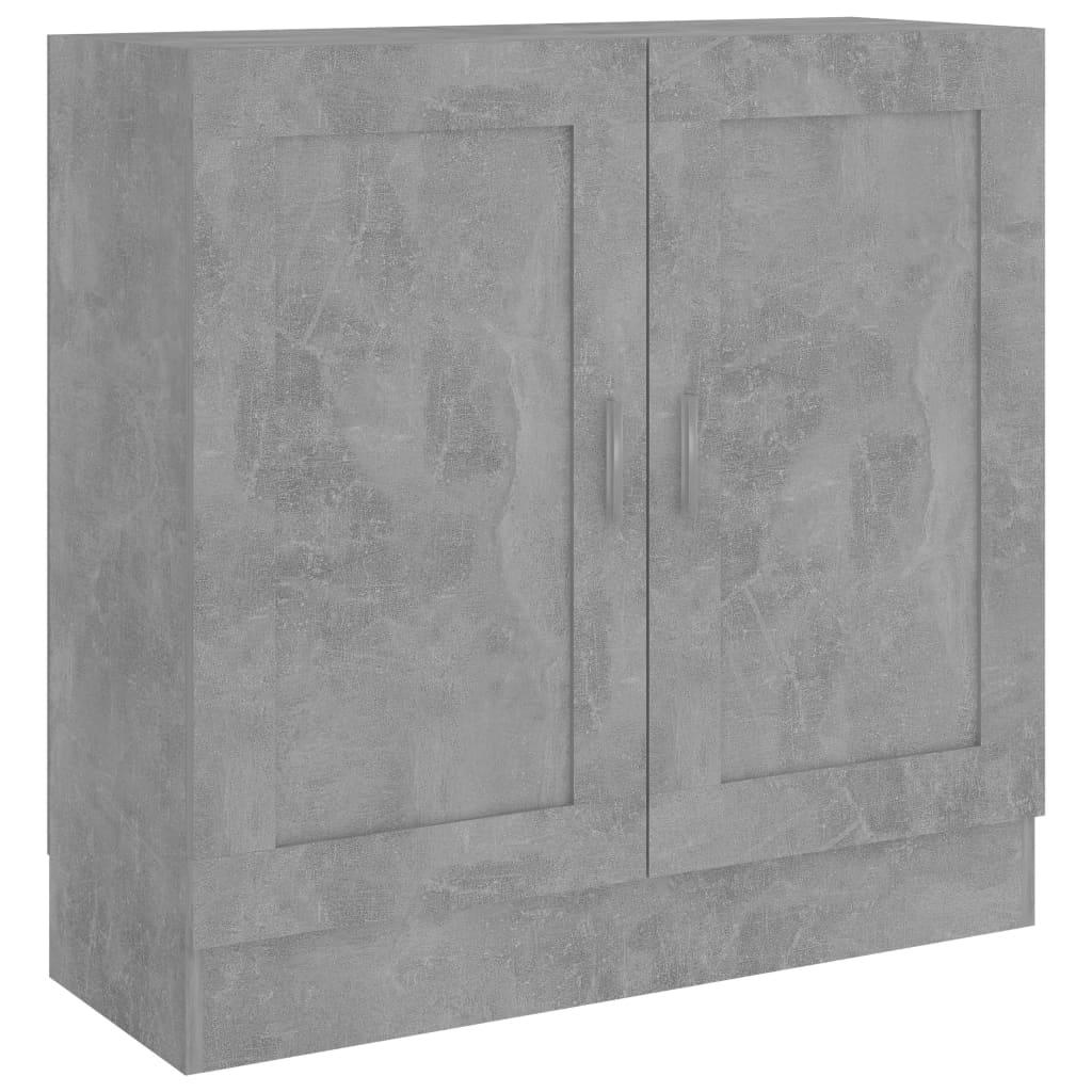 vidaXL Bokskåp betonggrå 82,5x30,5x80 cm spånskiva