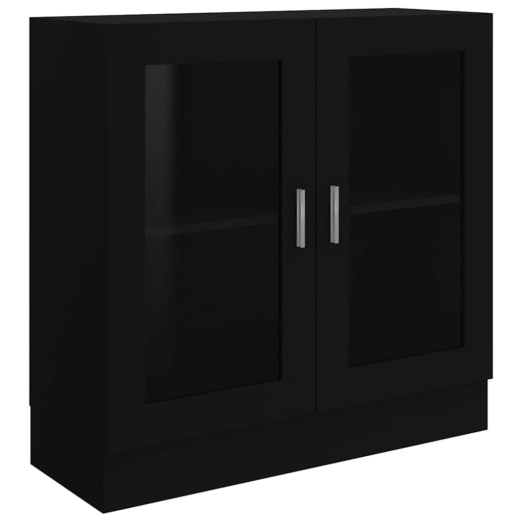vidaXL Vitrinskåp sonoma-ek 82,5x30,5x80 cm spånskiva