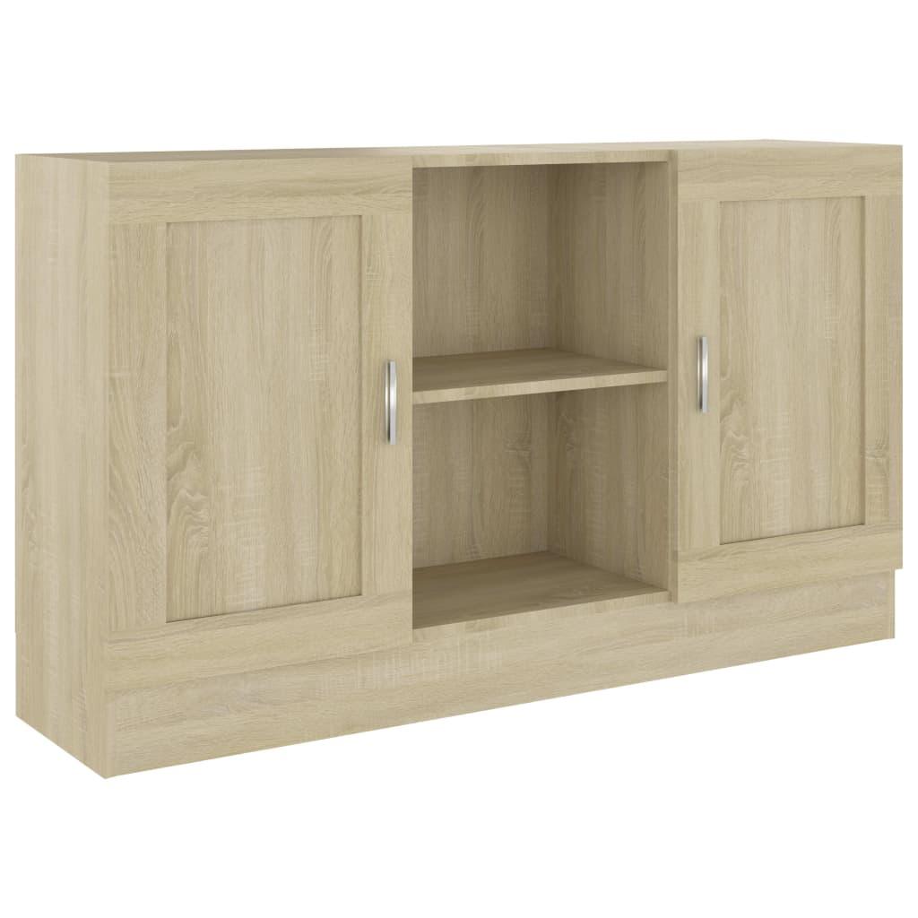 vidaXL Skänk sonoma-ek 120x30,5x70 cm konstruerat trä