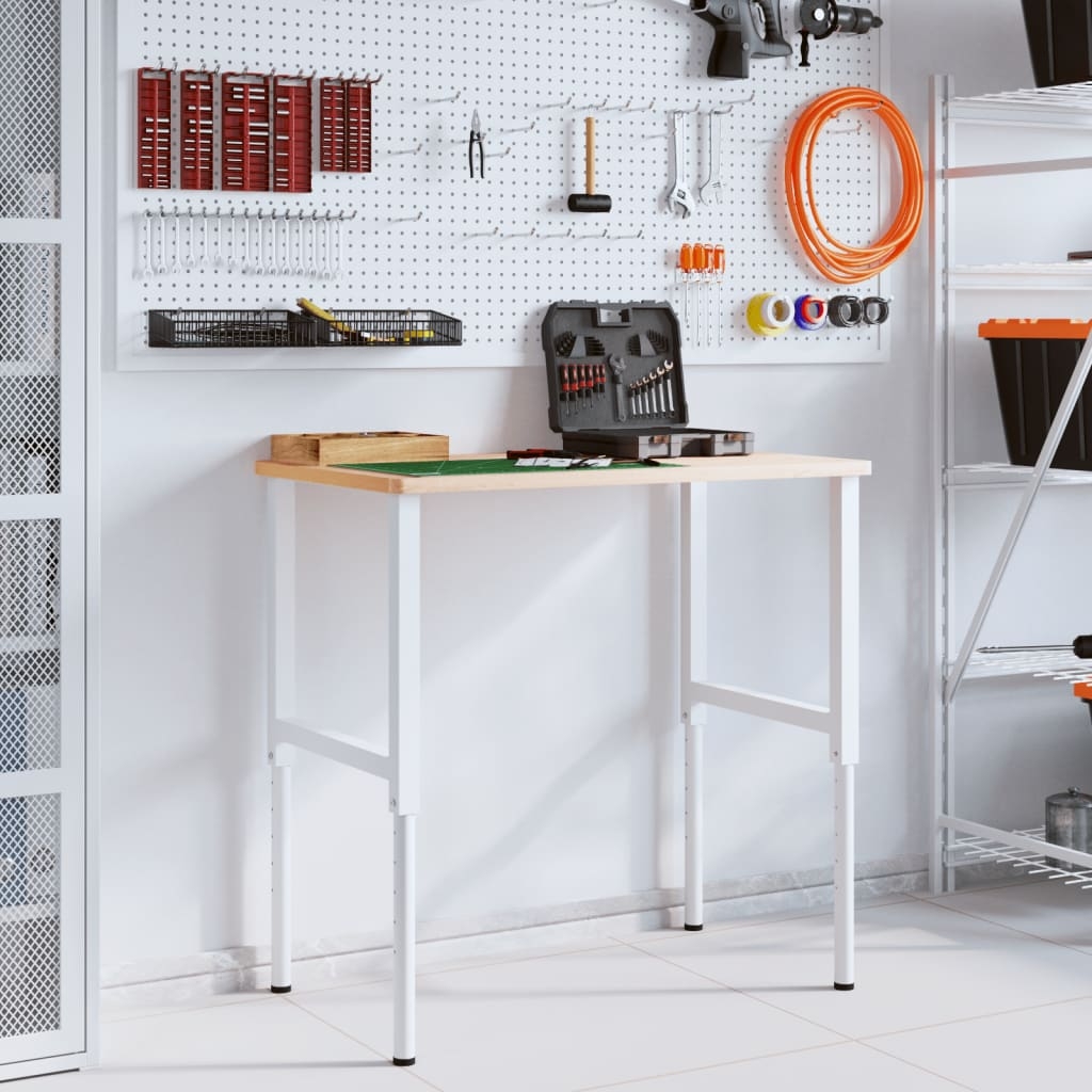 vidaXL Ramar till arbetsbänk 2 st metall 55x(69-95,5) cm