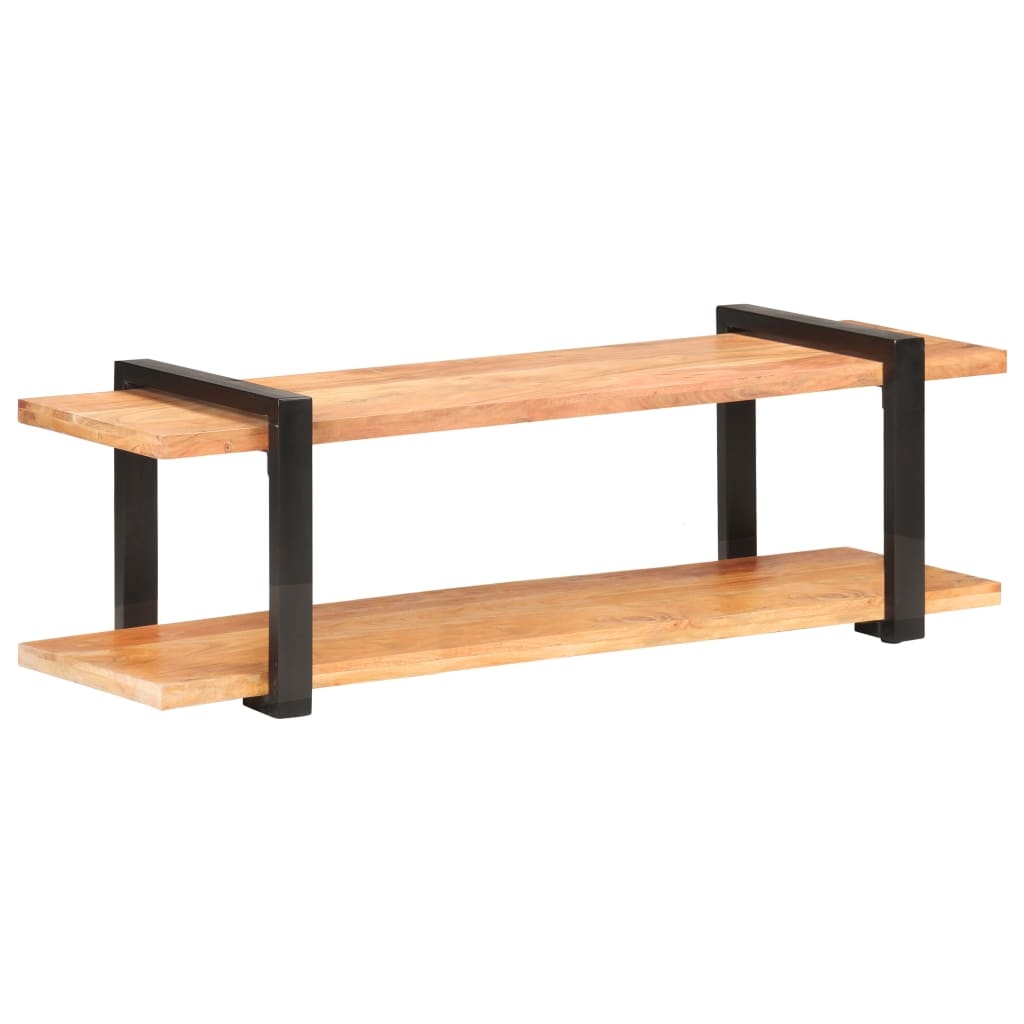 vidaXL TV-bänk 130x40x40 cm massivt akaciaträ