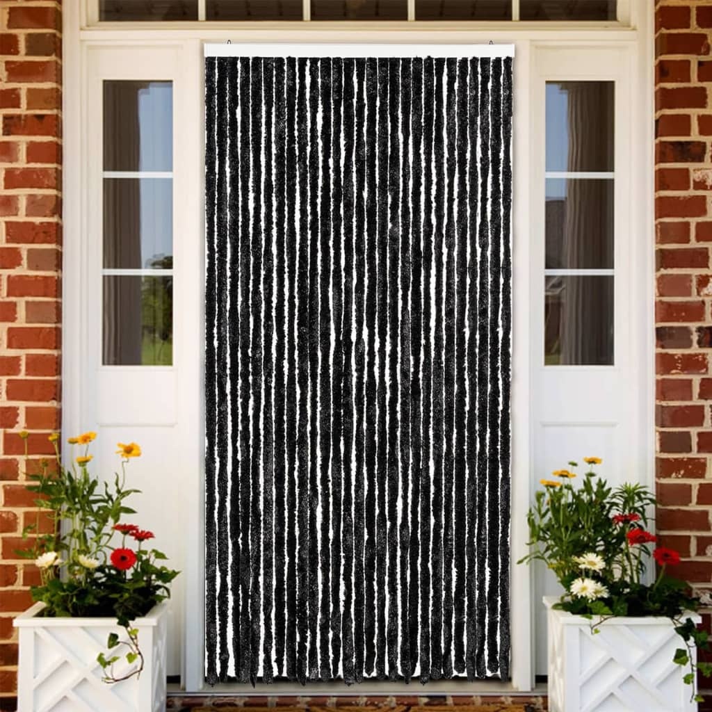 vidaXL Insektsdraperi antracit 118x220 cm chenille