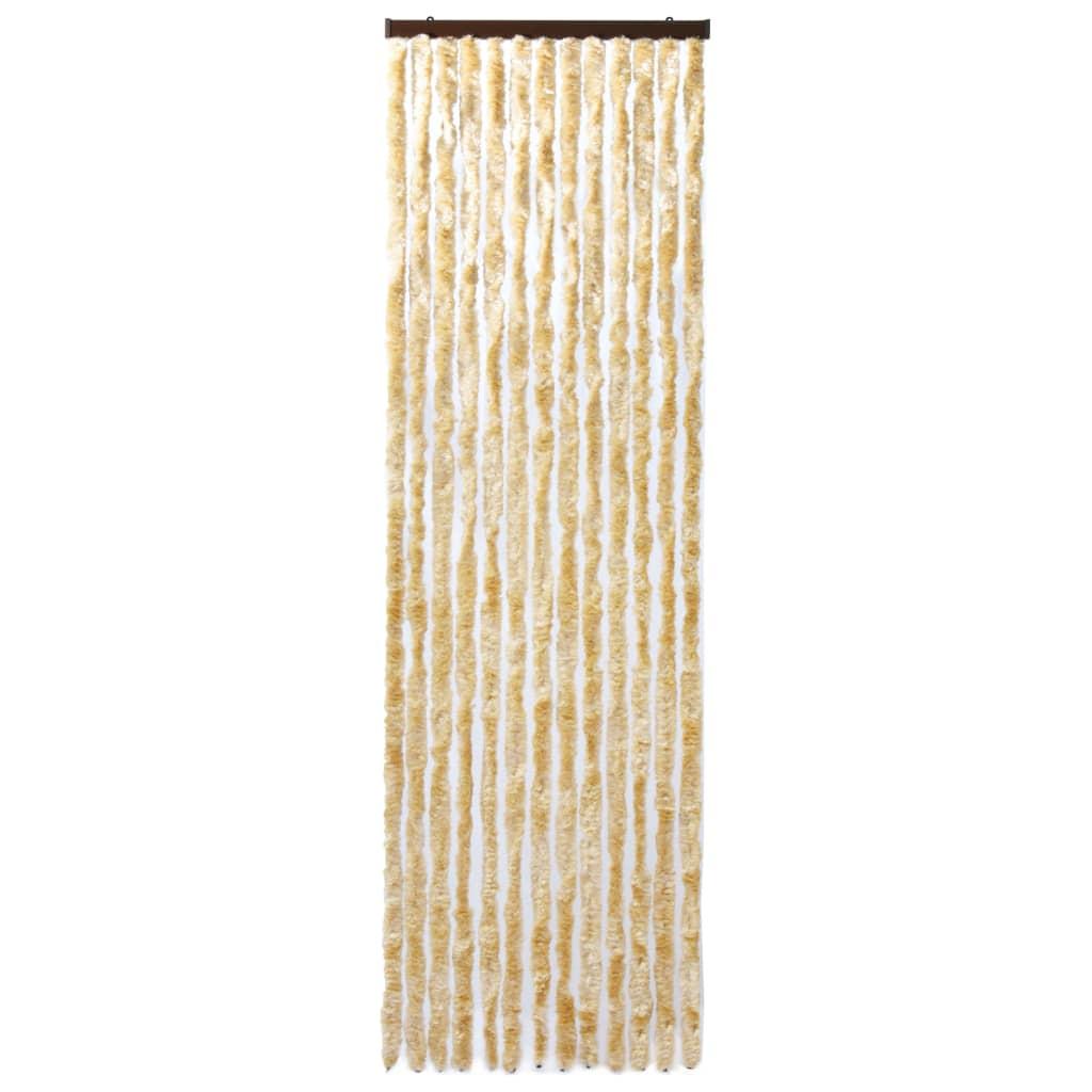 vidaXL Insektsdraperi beige 118x220 cm chenille