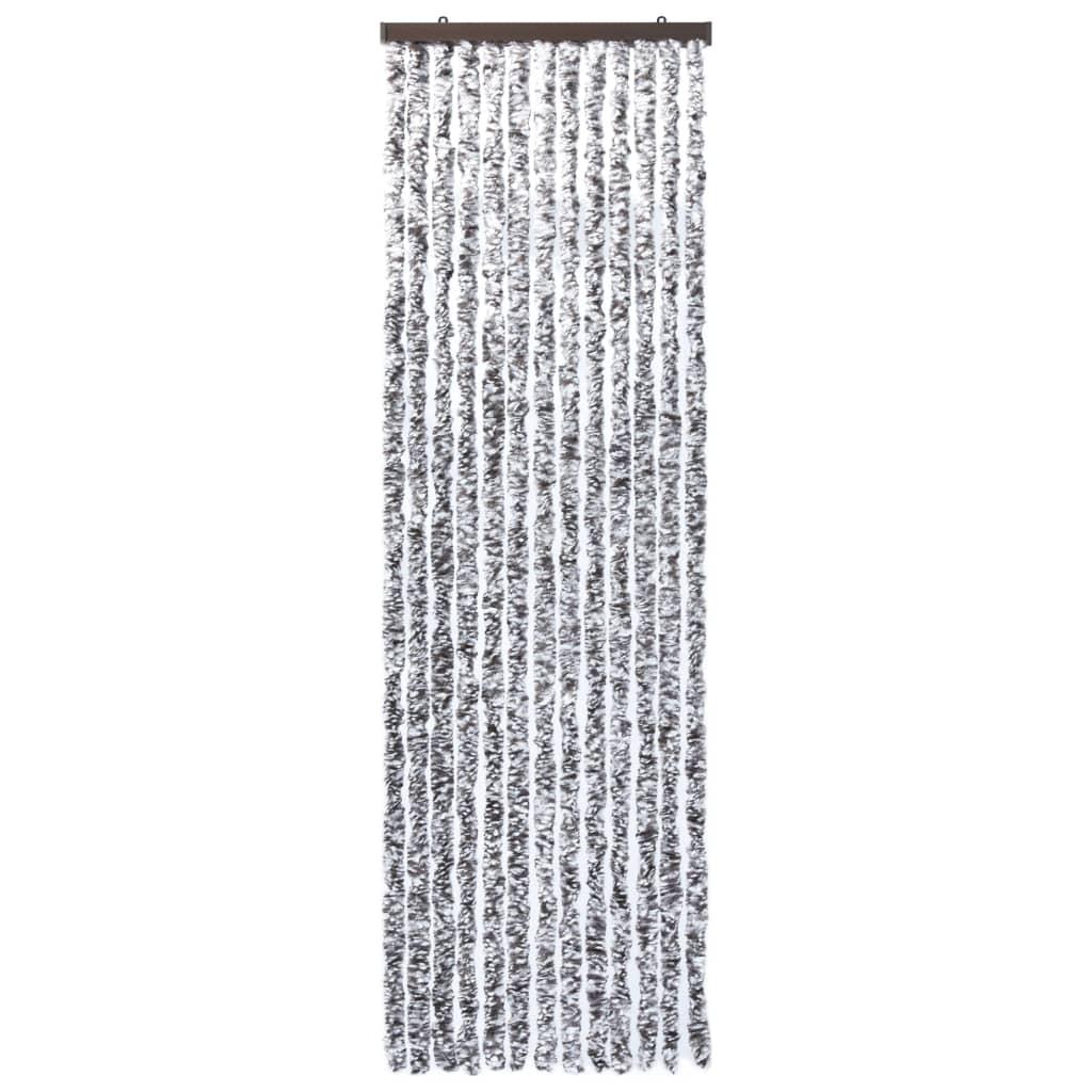 vidaXL Insektsdraperi brun och beige 118x220 cm chenille