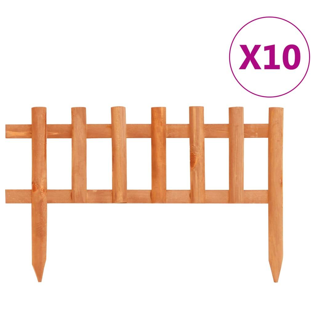 vidaXL Rabattkanter 10 st granträ 4,4 m