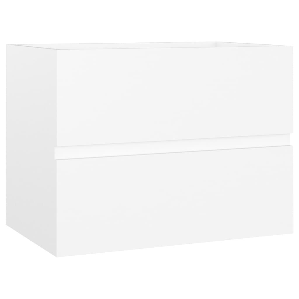 vidaXL Tvättställsskåp vit 60x38,5x45 cm konstruerat trä