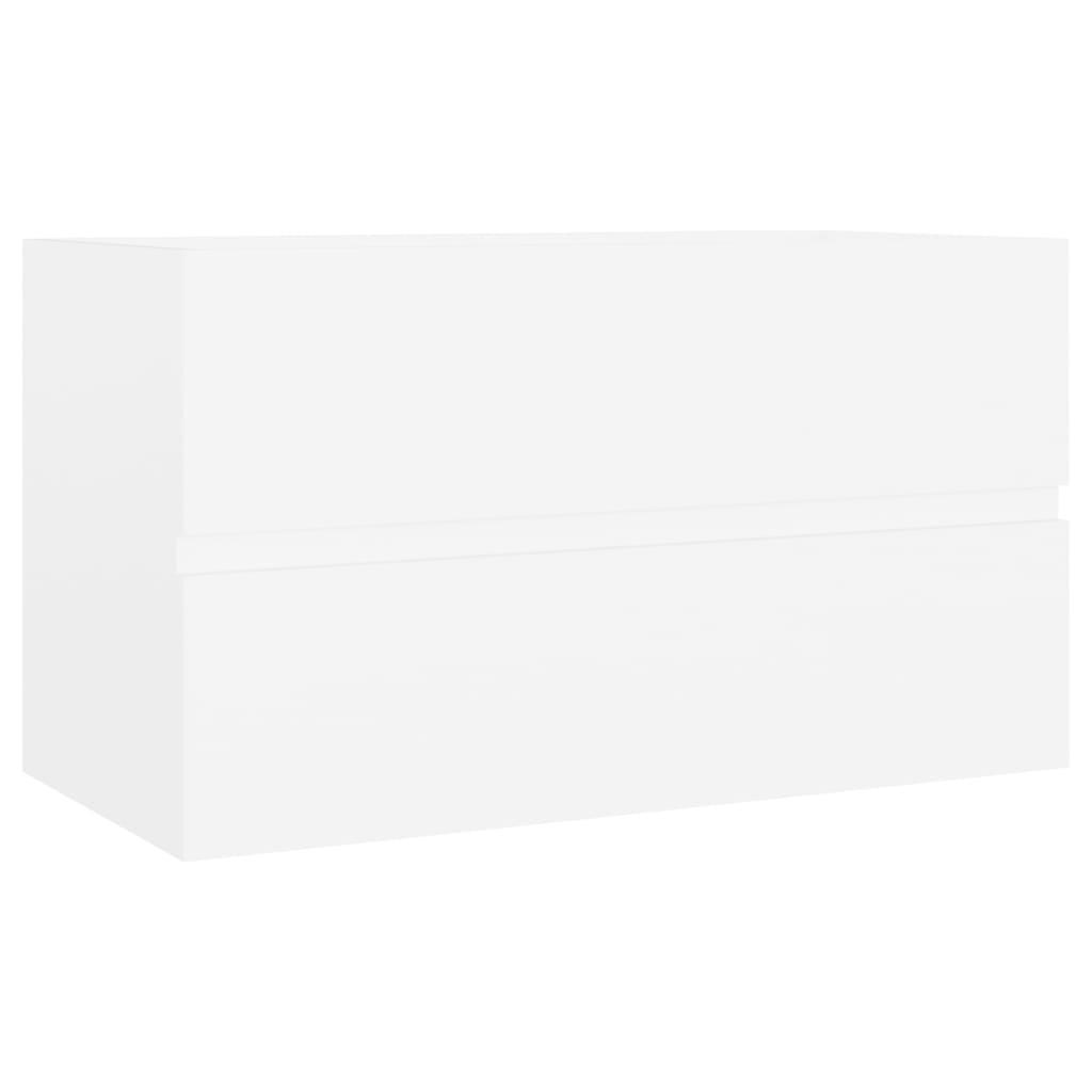vidaXL Tvättställsskåp vit 80x38,5x45 cm konstruerat trä