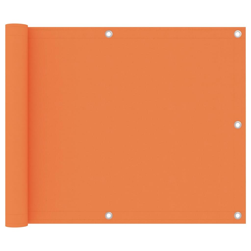 vidaXL Balkongskärm orange 75x500 cm oxfordtyg