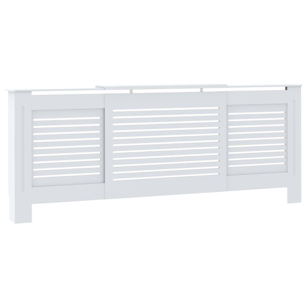 vidaXL Elementskydd MDF vit 205 cm