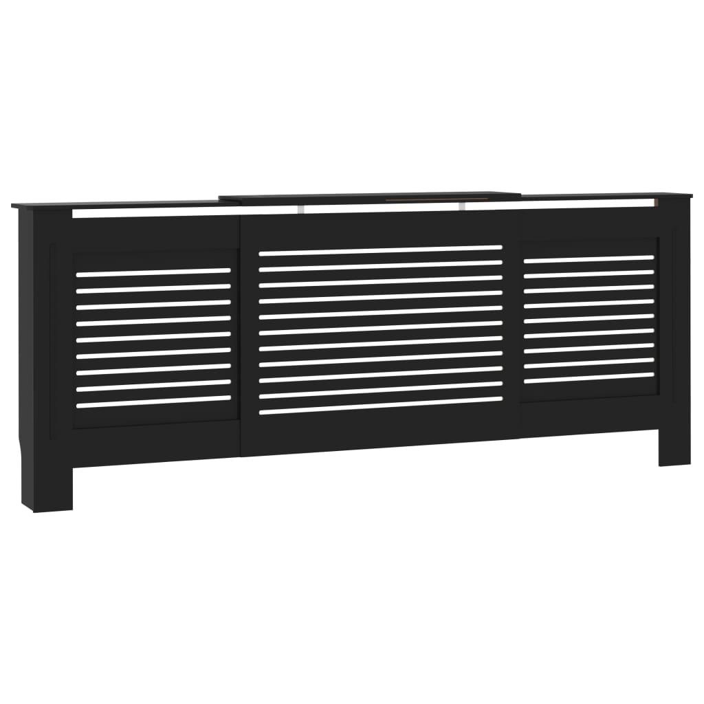 vidaXL Elementskydd MDF svart 205 cm