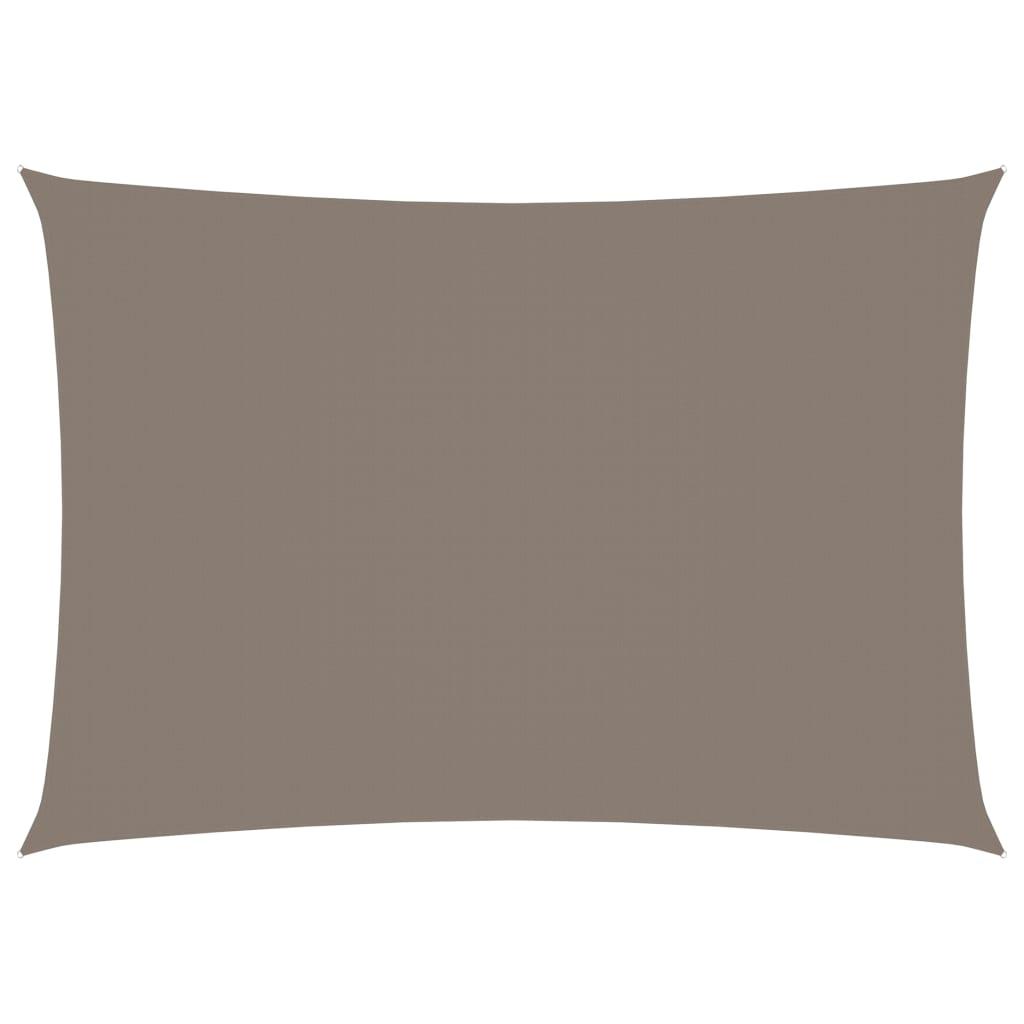 vidaXL Solsegel oxfordtyg rektangulärt 2,5x4 m taupe