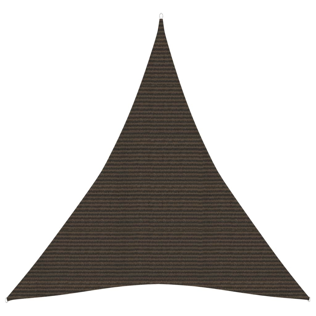 vidaXL Solsegel 160 g/m² brun 4x5x5 m HDPE