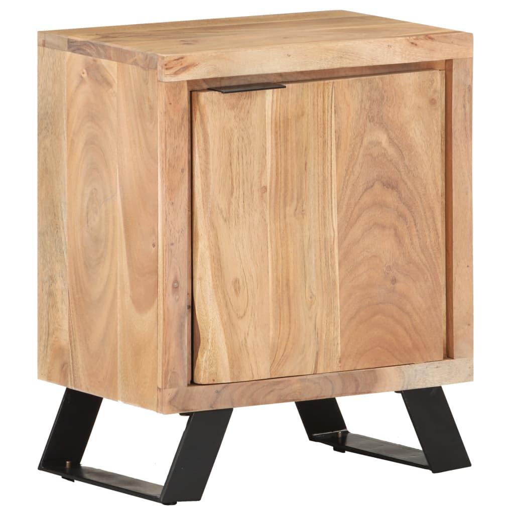 vidaXL Nattduksbord 40x30x50 cm massivt akaciaträ med levande kant