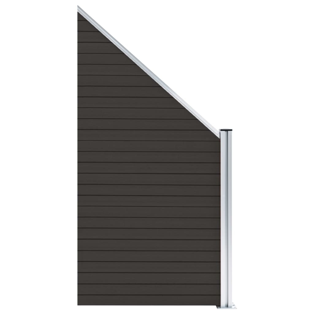 vidaXL Staketpanel WPC 95x(105-180) cm