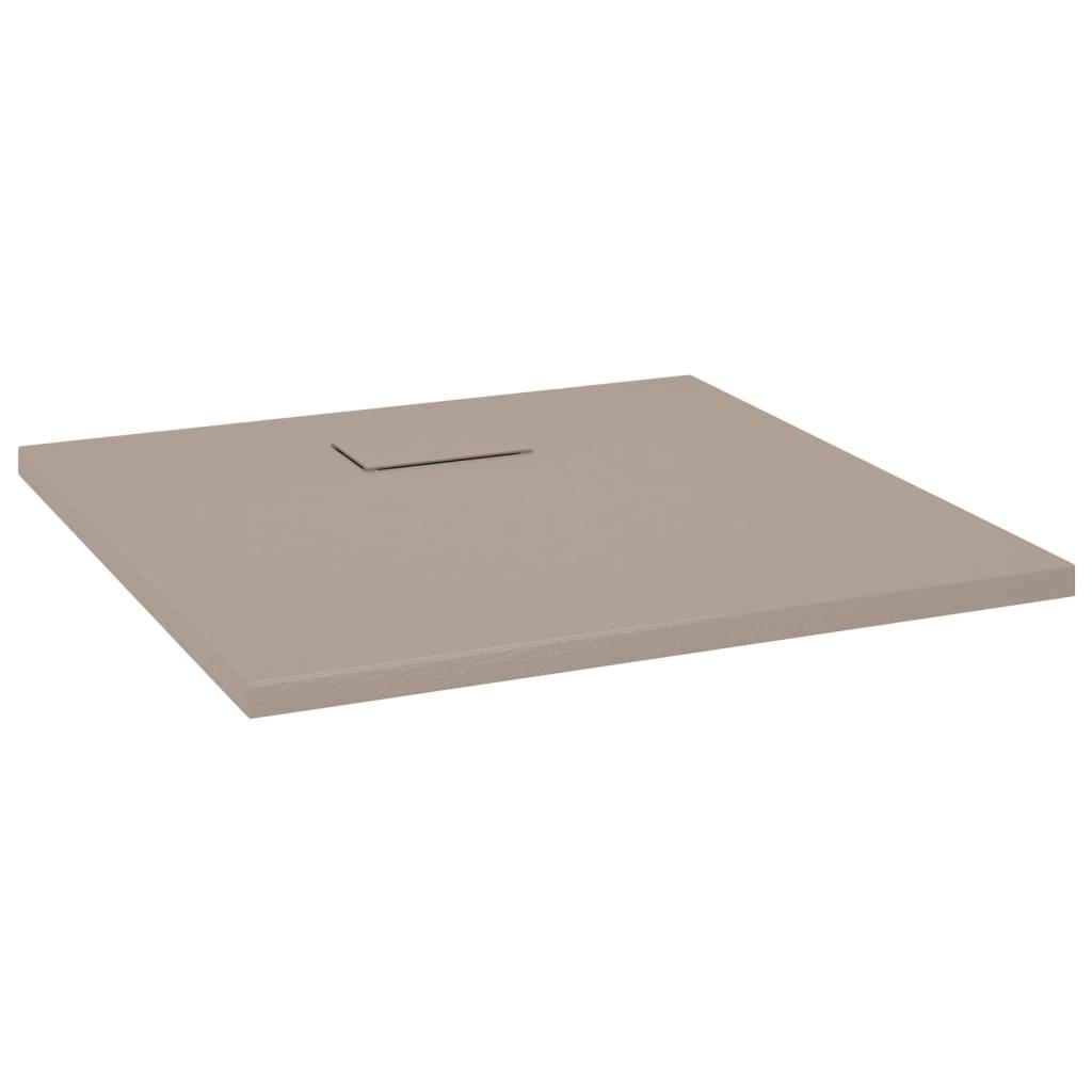 vidaXL Duschkar SMC brun 80x80 cm