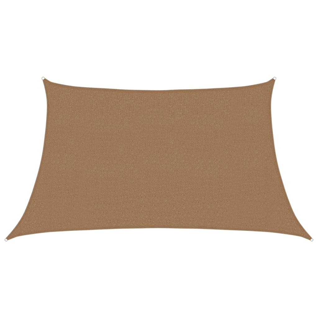 vidaXL Solsegel 160 g/m² taupe 3/4x2 m HDPE
