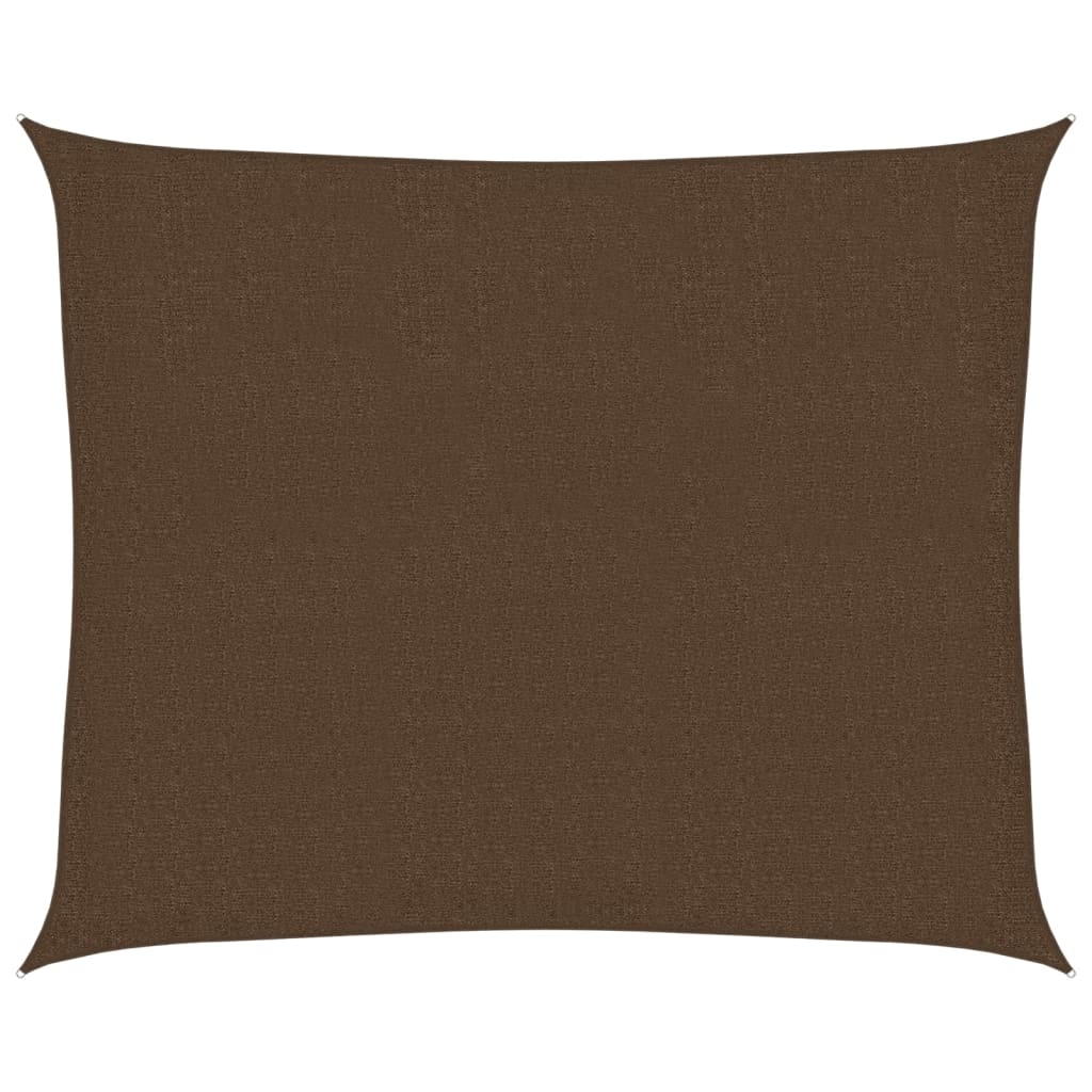 vidaXL Solsegel 160 g/m² brun 2,5x3 m HDPE