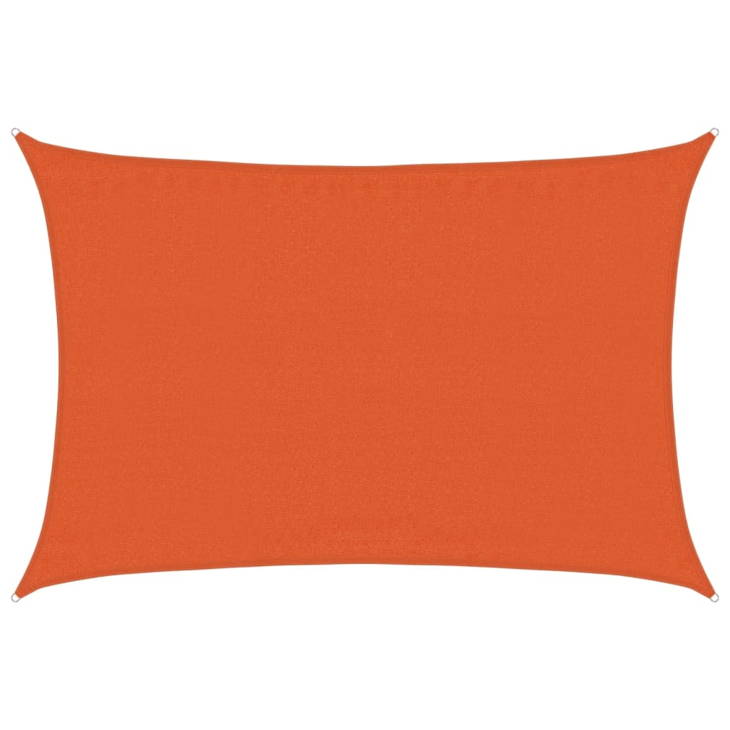 vidaXL Solsegel 160 g/m² orange 3,5x4,5 m HDPE