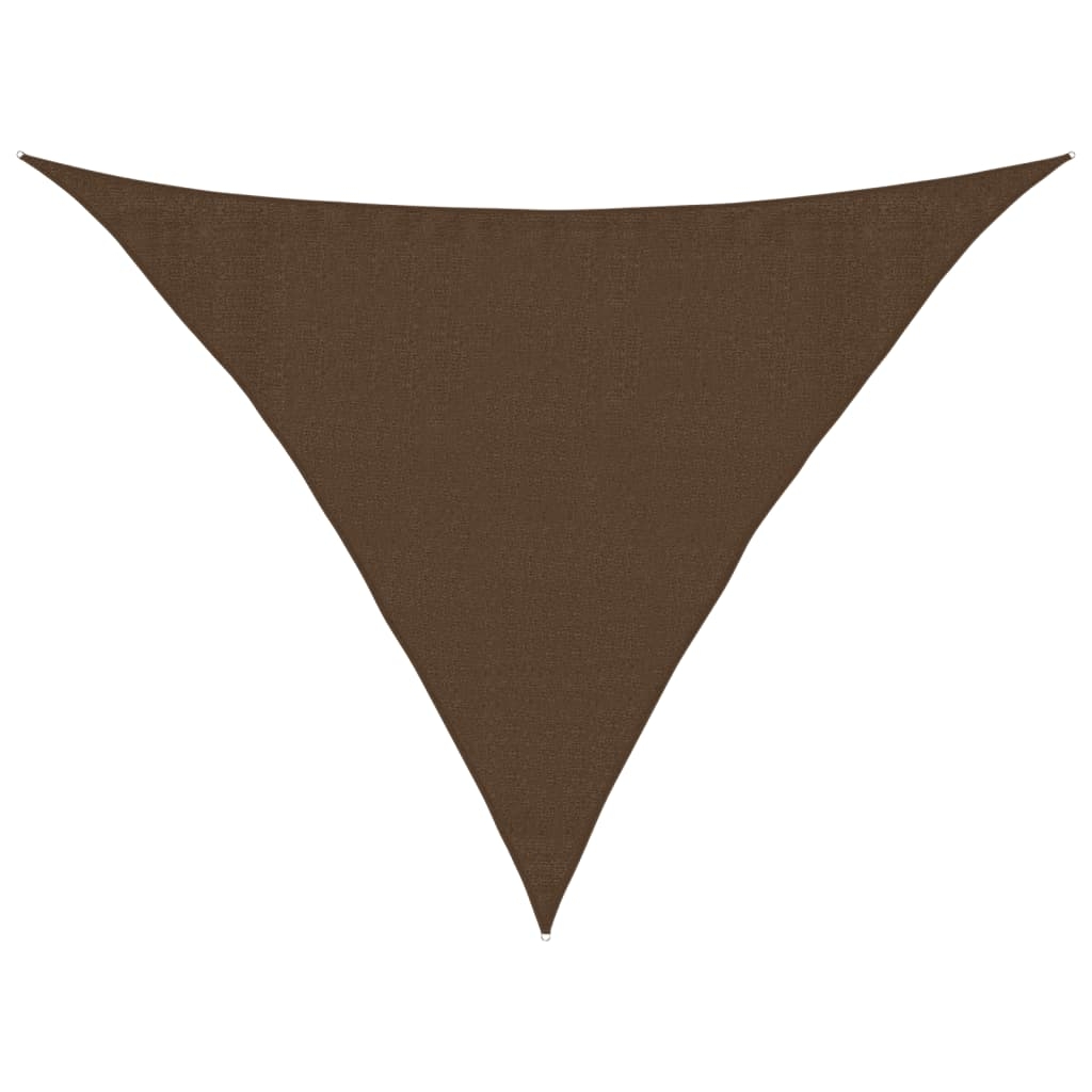 vidaXL Solsegel 160 g/m² brun 3,5x3,5x4,9 m HDPE