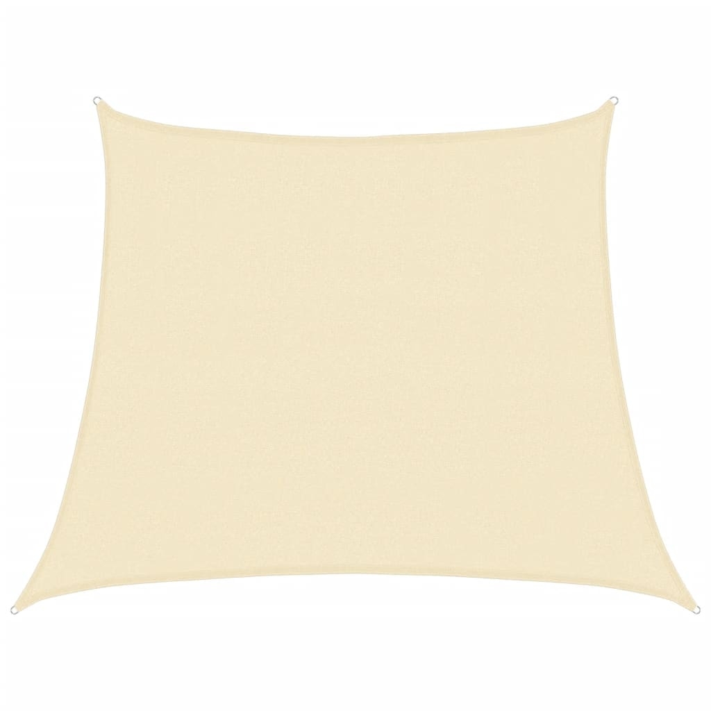 vidaXL Solsegel 160 g/m² gräddvit 3/4x3 m HDPE