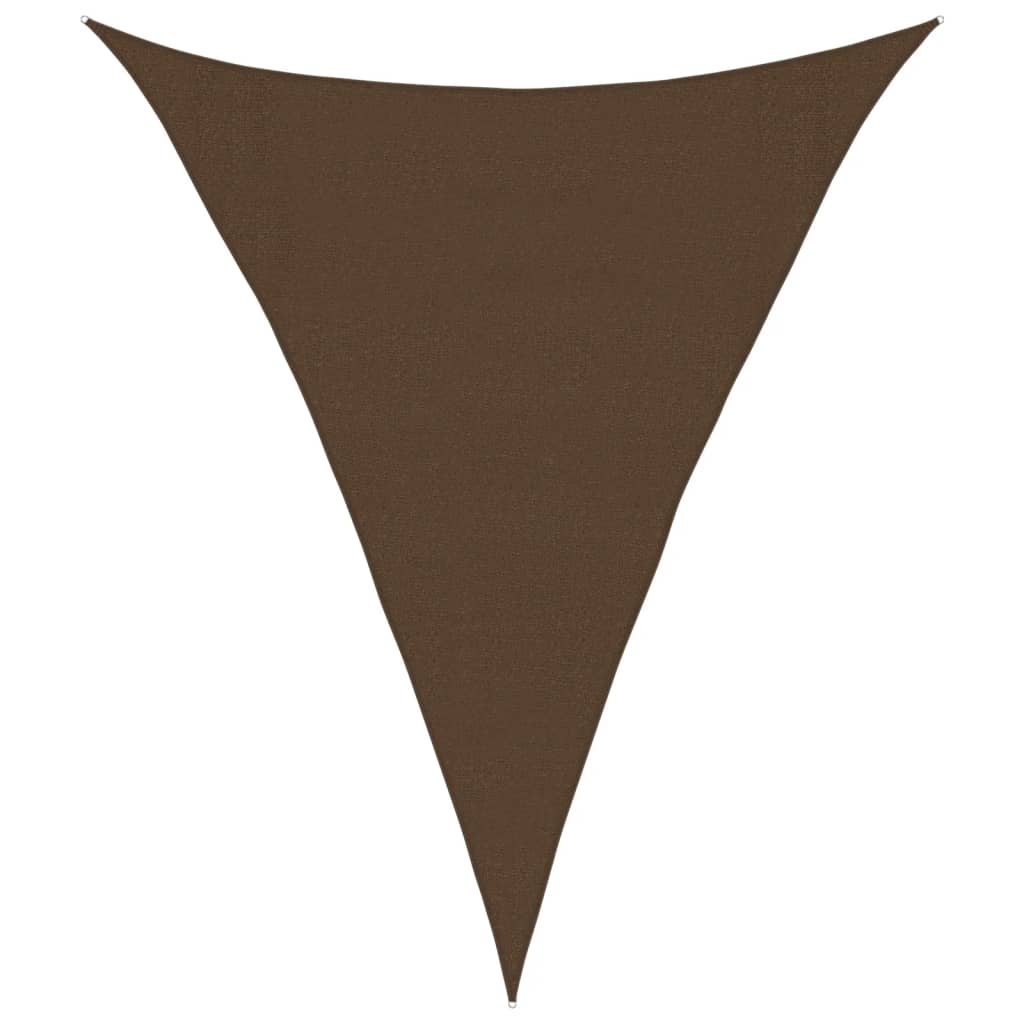 vidaXL Solsegel 160 g/m² brun 3x4x4 m HDPE