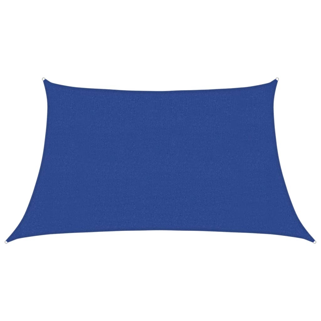 vidaXL Solsegel 160 g/m² blå 3/4x2 m HDPE