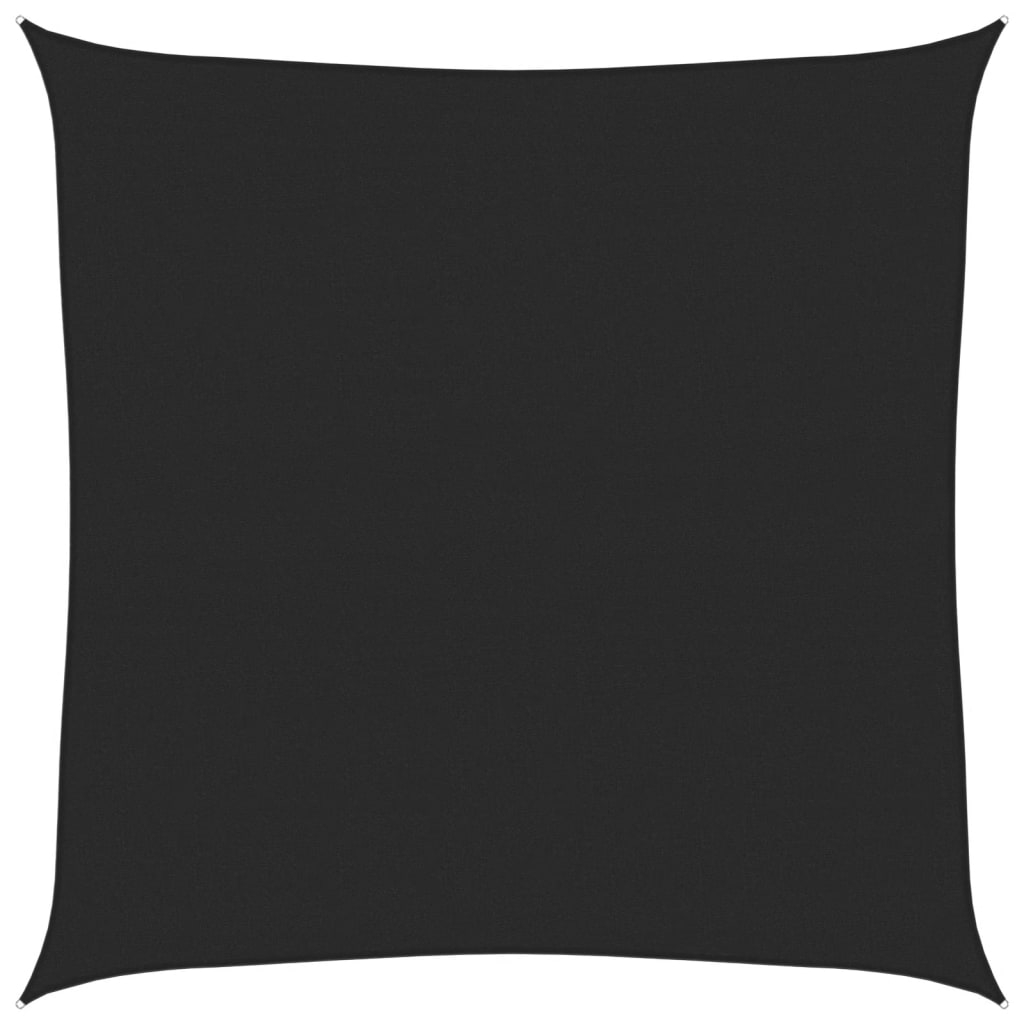 vidaXL Solsegel 160 g/m² svart 7x7 m HDPE
