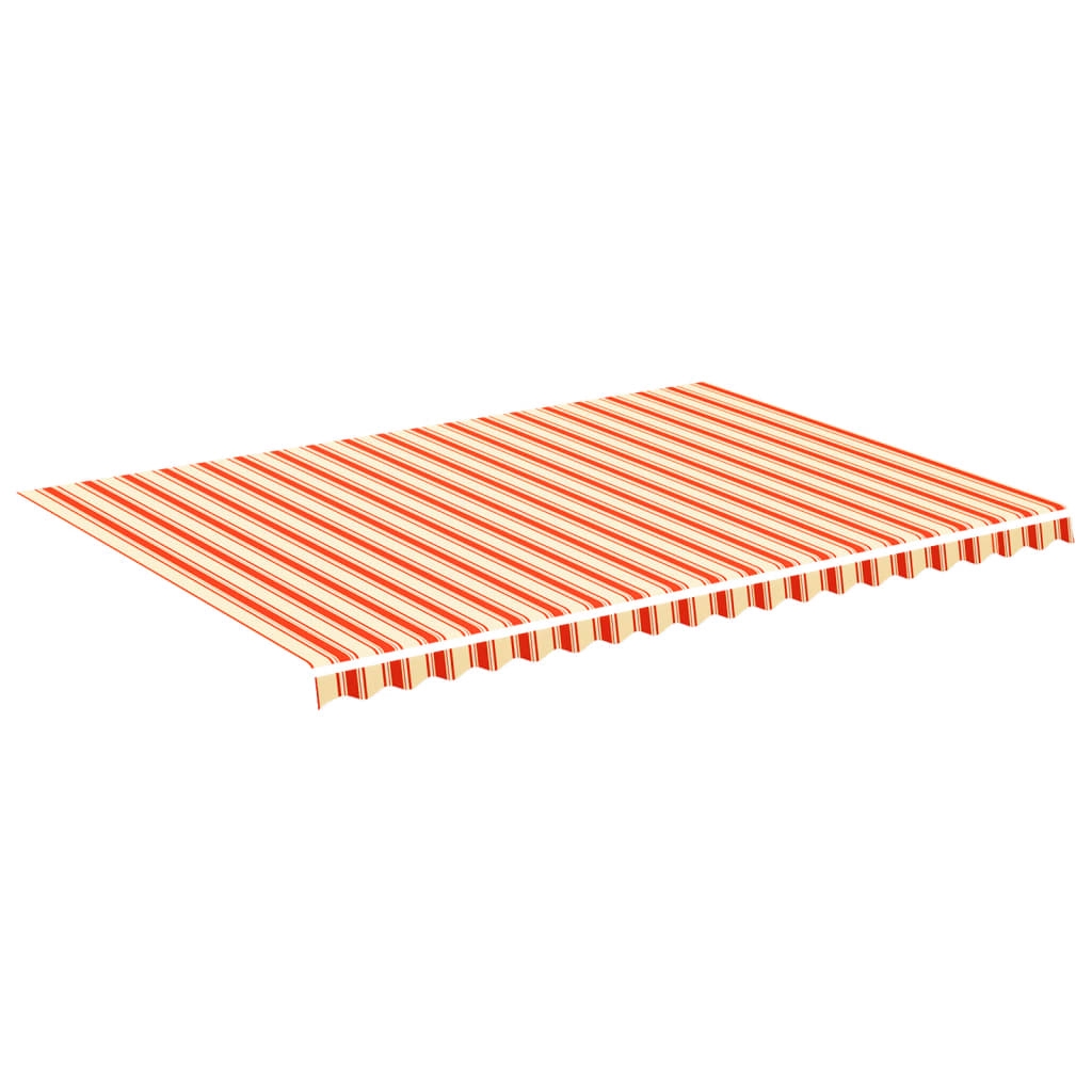 vidaXL Markisväv gul och orange 5x3,5 m