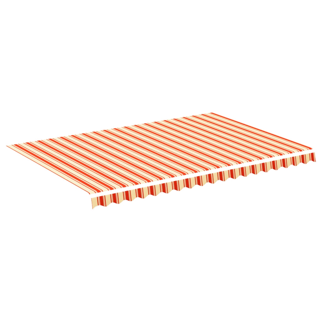 vidaXL Markisväv gul och orange 4,5x3 m