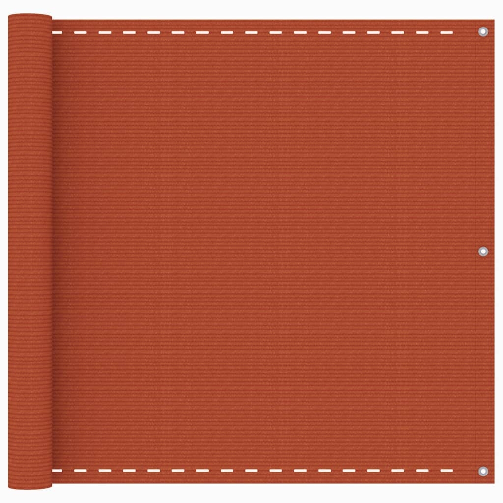vidaXL Balkongskärm orange 90x500 cm HDPE