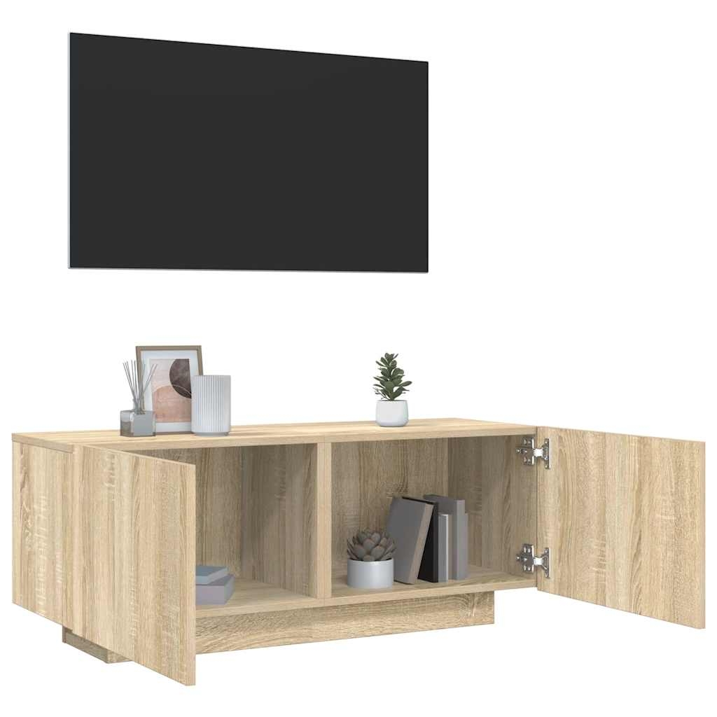 vidaXL TV-skåp sonoma-ek 100x35x40 cm konstruerat trä