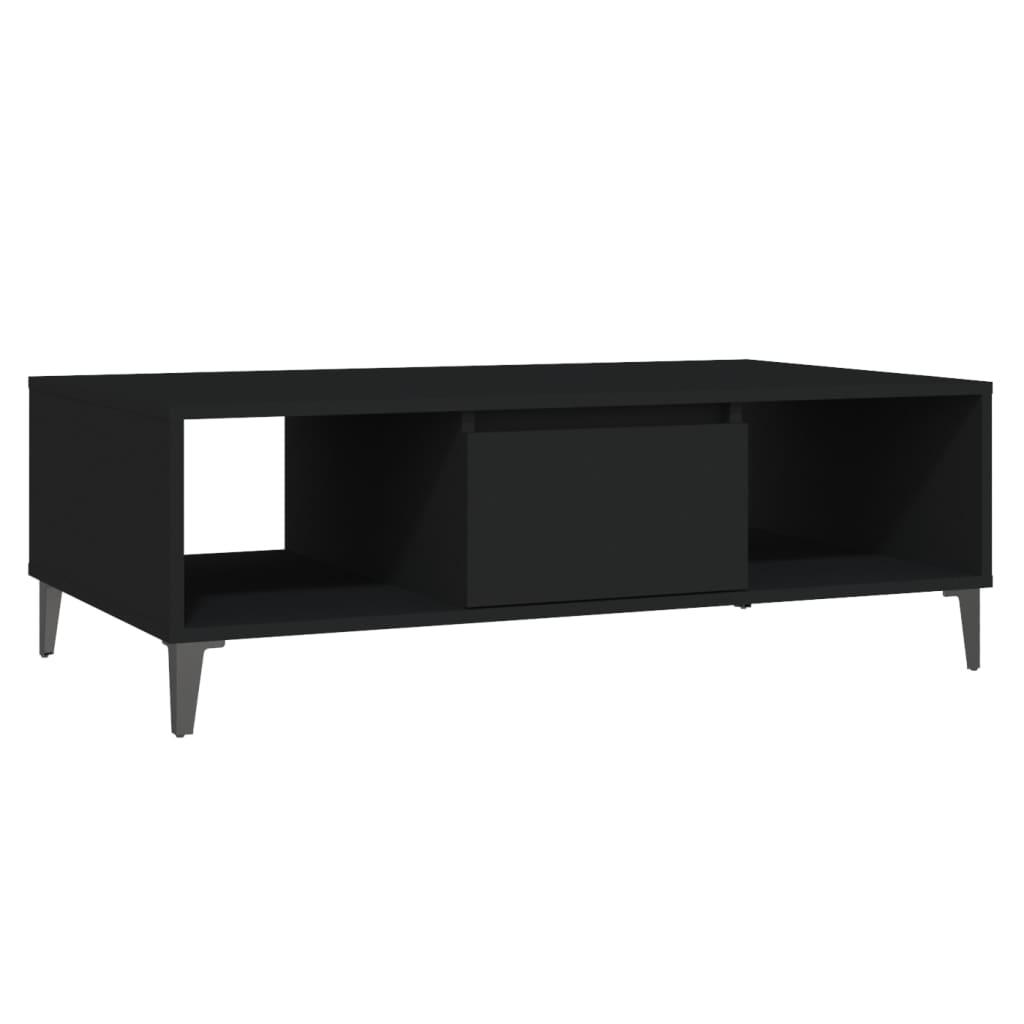 vidaXL Soffbord svart 103,5x60x35 cm spånskiva