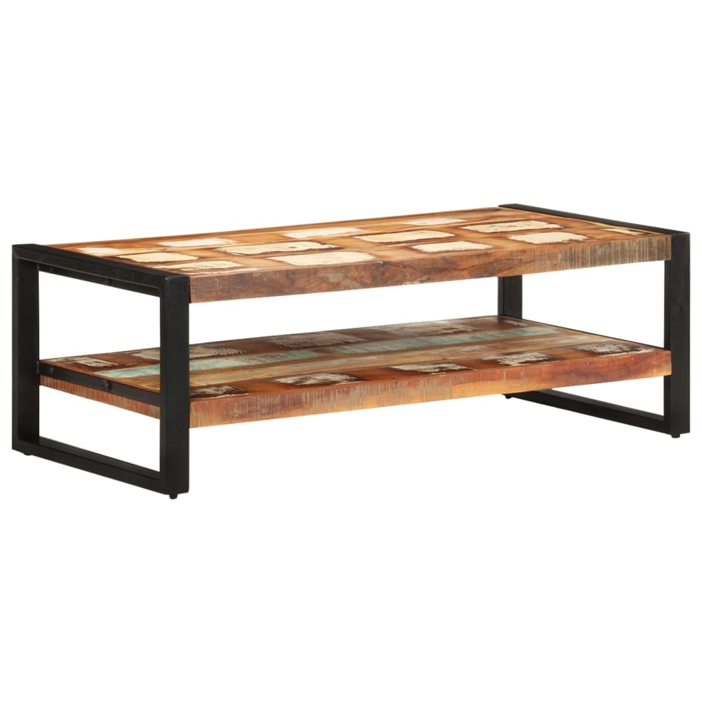 vidaXL Soffbord 120x60x40 cm massivt återvunnet trä