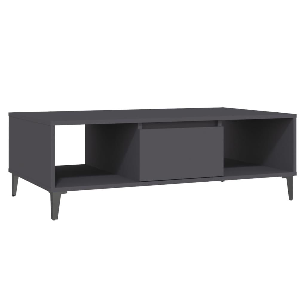 vidaXL Soffbord grå 103,5x60x35 cm konstruerat trä