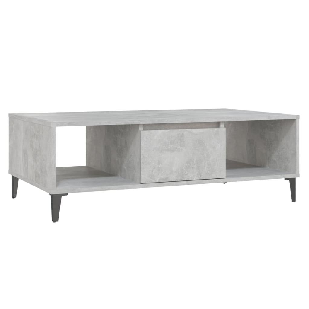 vidaXL Soffbord betonggrå 103,5x60x35 cm spånskiva