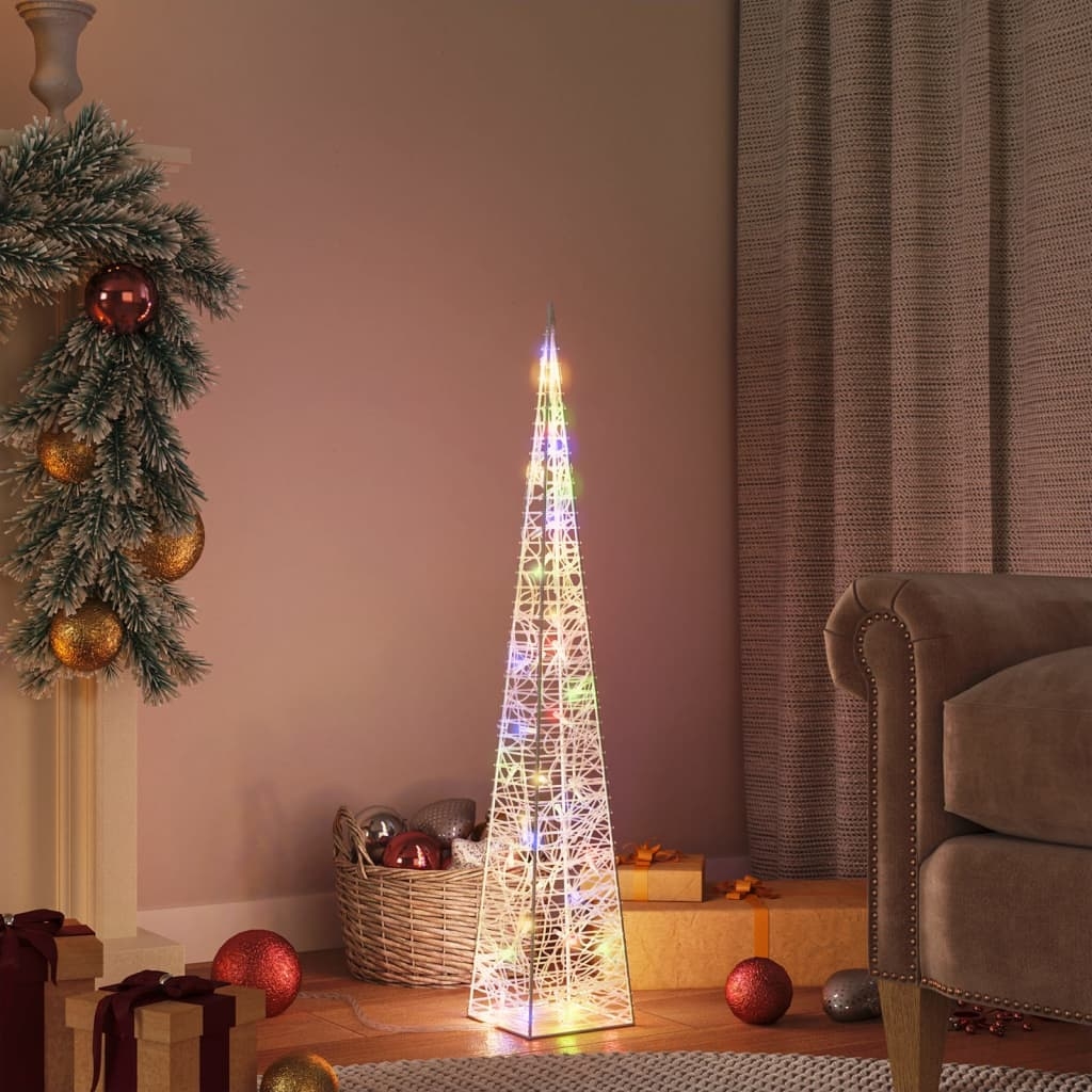vidaXL Ljuskon LED akryl flerfärgad 90 cm
