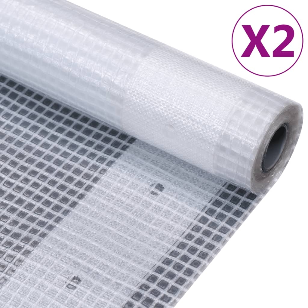 vidaXL Leno presenning 2 st 260 g/m² 4x15 m