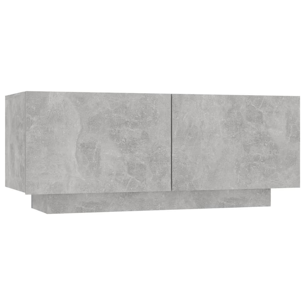 vidaXL Sängbord betonggrå 100x35x40 cm spånskiva