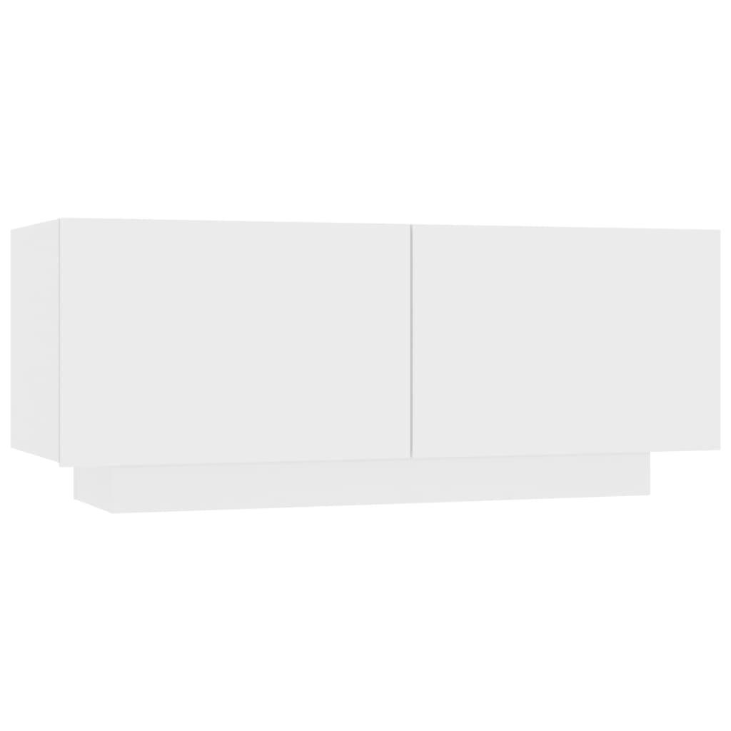 vidaXL Sängbord vit 100x35x40 cm spånskiva