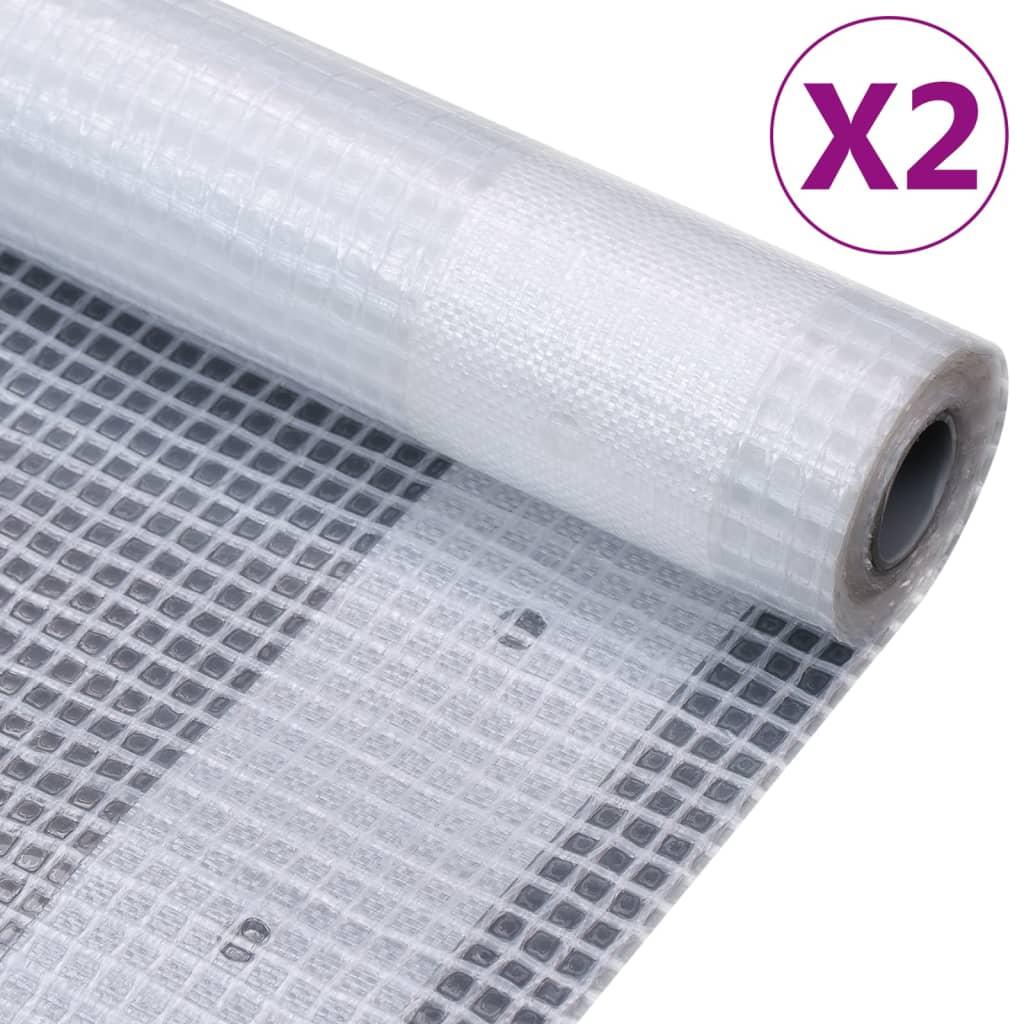vidaXL Leno presenning 2 st 260 g/m² 4x20 m
