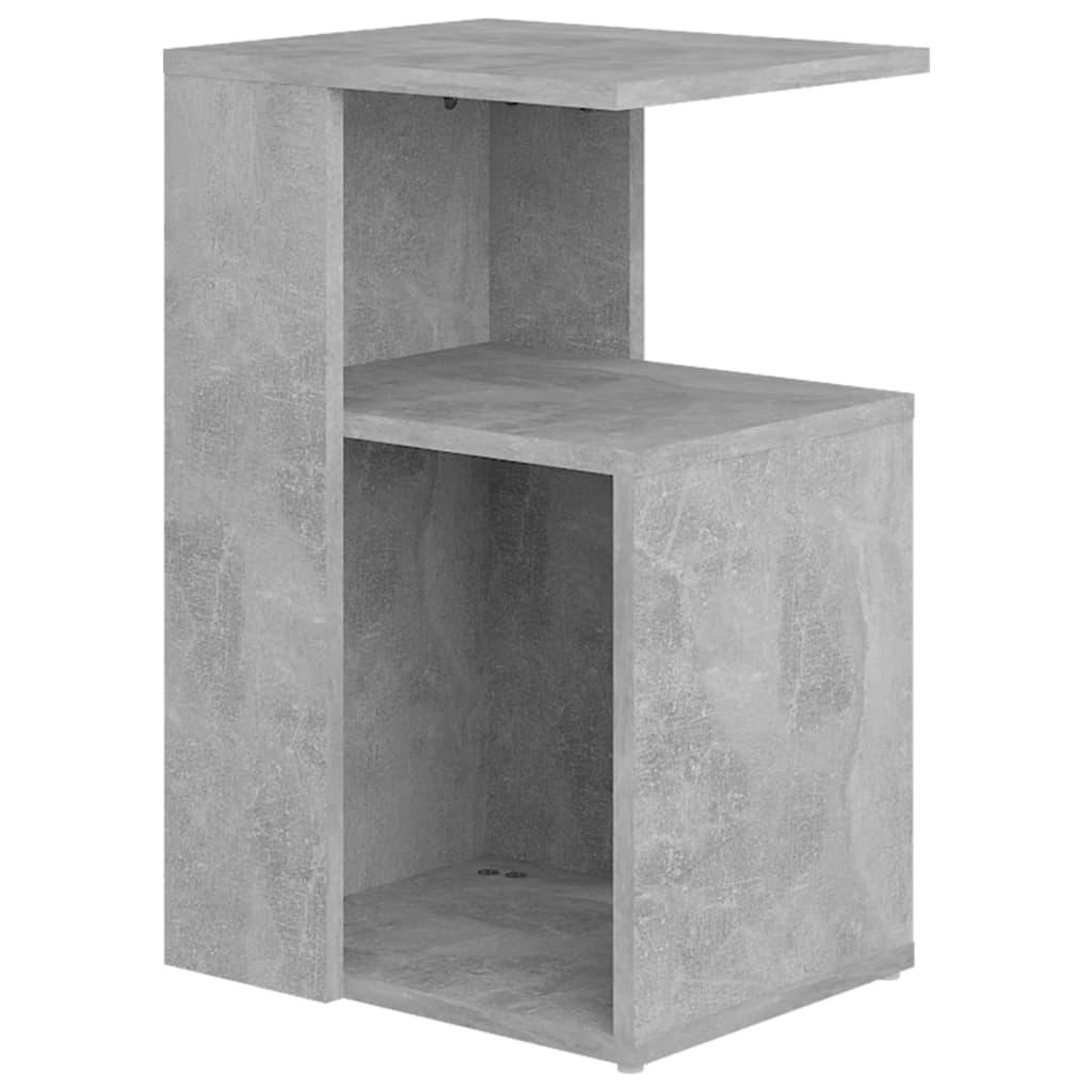 vidaXL Sidobord betonggrå 36x30x56 cm spånskiva