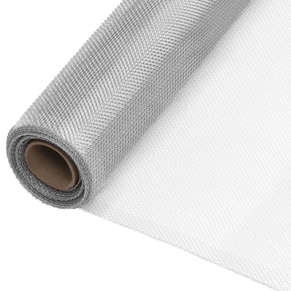 vidaXL Insektsnät rostfritt stål 80x1000 cm