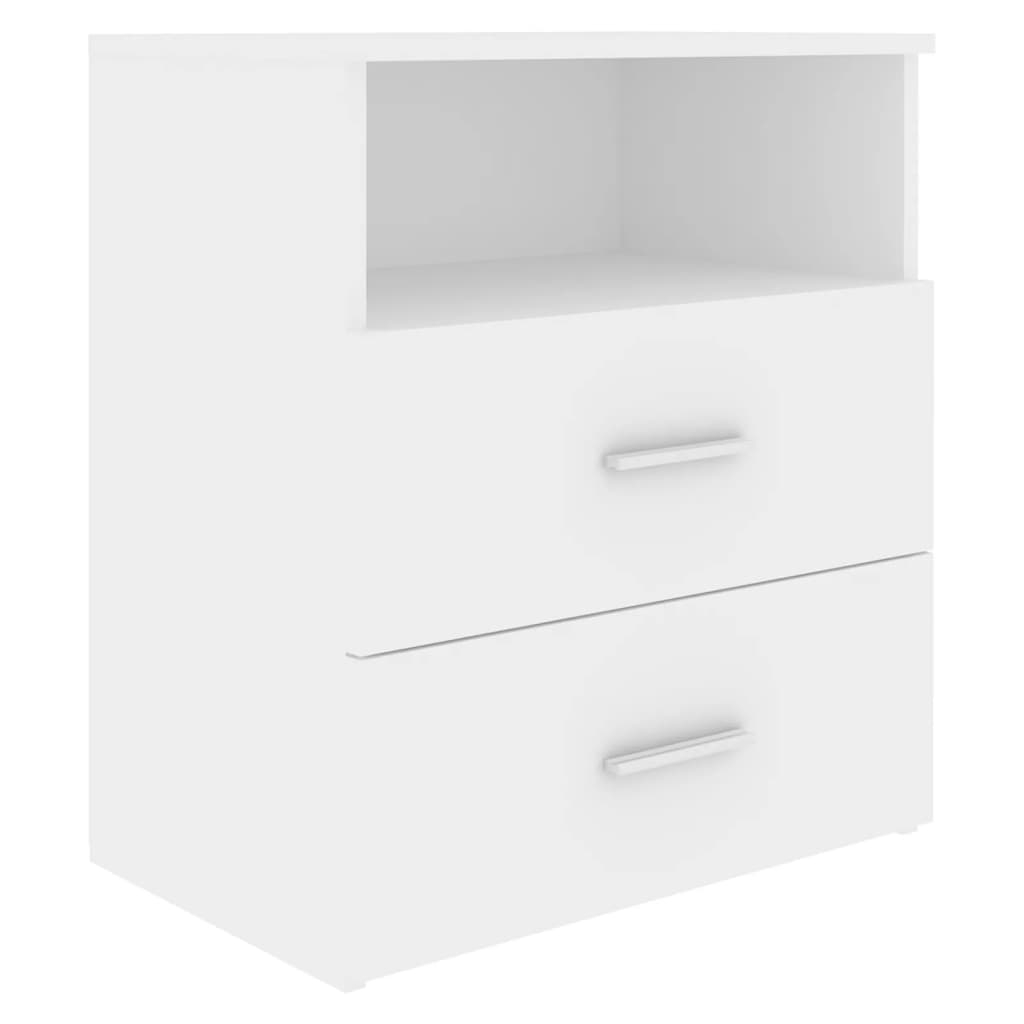 vidaXL Sängbord vit 50x32x60 cm