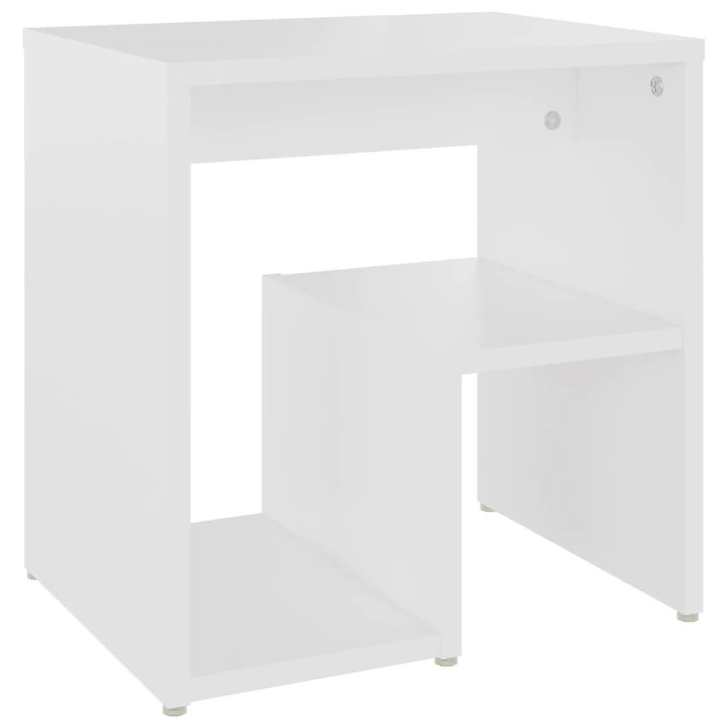 vidaXL Sängbord vit 40x30x40 cm spånskiva